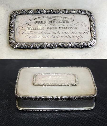 A sterling silver table snuffbox, linked to an unfortunate tragedy, is bound to intrigue both history buffs and auction goers when Gowans Auctions holds its forthcoming special sale from 10am on Saturday June 20 at 37 Main Road, Moonah in Hobart, Tasmania. 