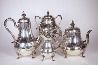 Sterling silver remained popular at Philips Auctions June 21 sale with bidders competing to pick up items from a quality collection. An 1867 Victorian sterling silver tea and coffee service by Daniel Charles Houle of London created plenty of interest and was knocked down for $4032