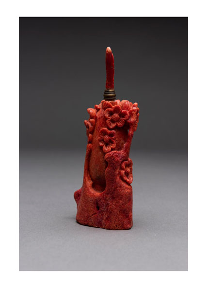 Gibson's Auctions third sale, but first Estate & Collector sale will feature more than 200 Chinese snuff bottles among the 664 lots, including this unusual sponge coral ‘iron tree’ example, estimated at $200-300.