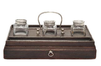 What promised to be one of the most firmly contested lots of Australiana ever to appear in the international saleroom, an early Australian silver-mounted inkstand bearing the mark of J. Josephson, NSW, circa 1820 has been withdrawn from a London auction because it is unlikely to be what it appears.
