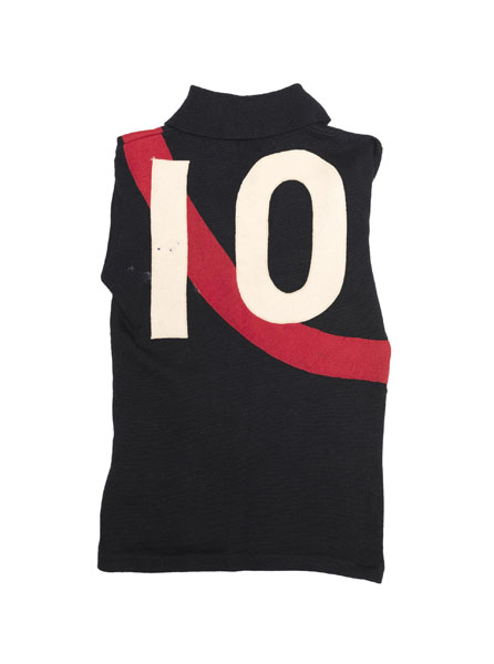 Australian Rules football champion John Coleman’s Essendon match jumper he wore in 1953 is one of the major highlights of Leonard Joel’s Collectables auction on 27 September at their Malvern Road, South Yarra rooms. The number 10 jumper (above) is estimated at $8000-$10,000.. 