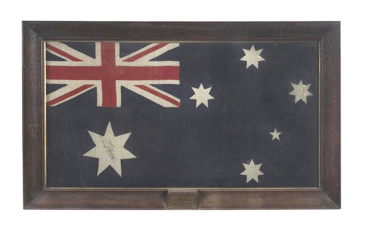 Memories of World War I will be revived when Leski Auctions holds its Decorative Arts & Collectables sale on Sunday June 23 at their Armadale rooms and a full-size Australian flag signed by Marshal Foch is offered. French general and military genius, Marshal Foch was the Supreme Allied Commander towards the end of World War I. On November 11, 1918 Foch accepted Germany’s request for an armistice and advocated peace terms that would make it impossible for the Germans to ever again pose a threat to France.